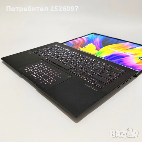 ASUS ZenBook 14/2.8K OLED/Ryzen 5 5625U/16GB 4267MHz/512GB NVMe, снимка 7 - Лаптопи за работа - 54628060