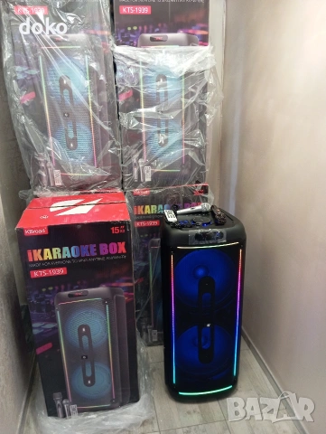 НОВА голяма 2*15" караоке тонколона, снимка 3 - Тонколони - 54986316
