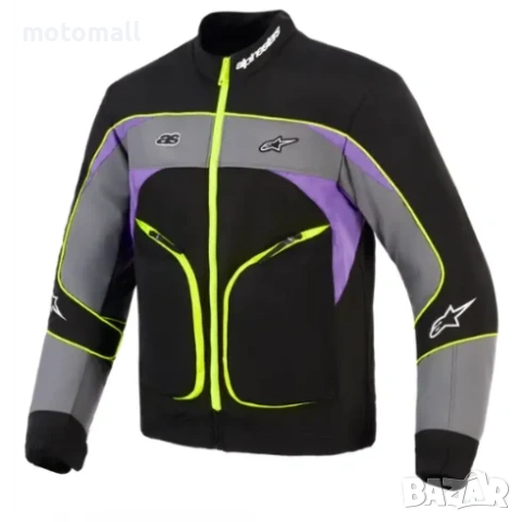 Мото яке ALPINESTARS UNITE BLACK/ASPHALT/VIOLET, снимка 2 - Аксесоари и консумативи - 54484044