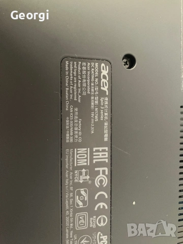 Лаптоп Acer Spin 3, снимка 7 - Лаптопи за работа - 54324636