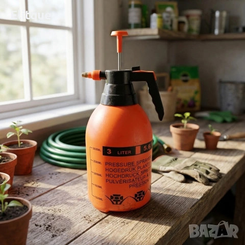 Ръчна пръскачка под налягане 3L – Регулируема дюза, градуиран резервоар