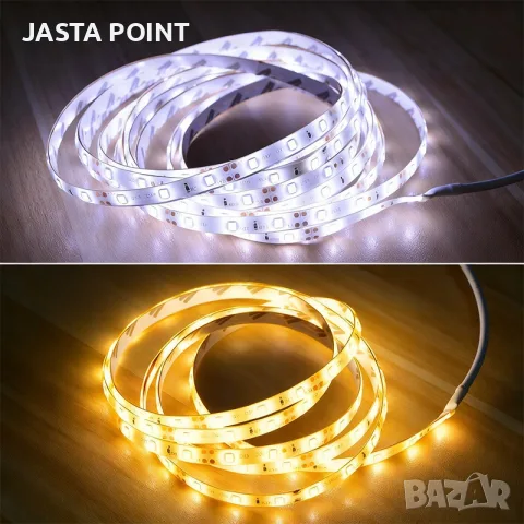 5м LED лента със сензор за движение PIR – автоматична светлина за домът, обхват 3м, 220V , снимка 5 - Лед осветление - 55380305