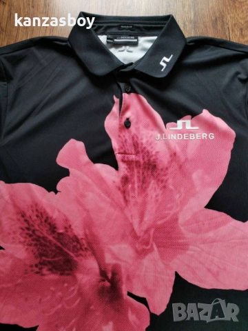 j.lindeberg tour tech golf polo - мъжка дизайнерска тениска КАТО НОВА Л, снимка 4 - Тениски - 54208234