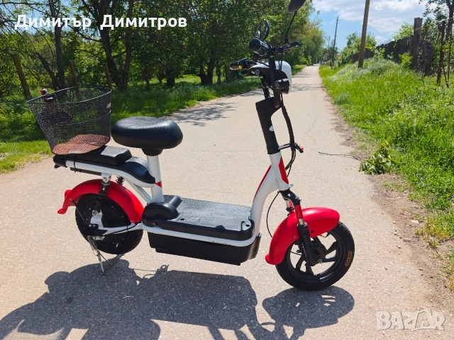 Електрически скутер EcoWay B13, 350W, двуместен, 35 km/h, снимка 2 - Велосипеди - 54570417