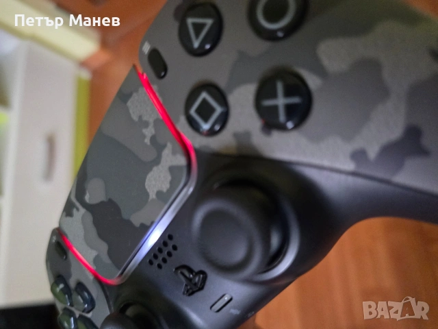 PS5 контролер цвят grey camo като нов!, снимка 4 - Друга електроника - 55232088
