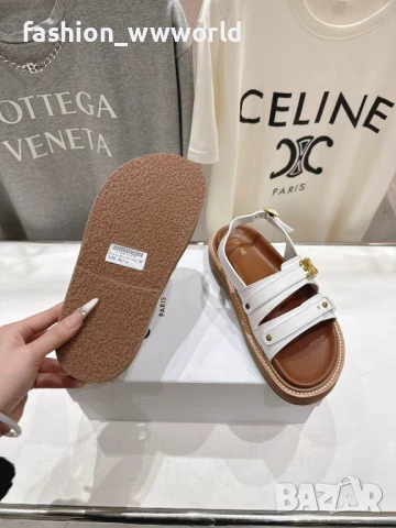 Бели сандали Celine 39/40 реплика, снимка 4 - Сандали - 54492688