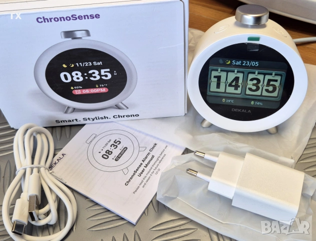 будилник Dekala ChronoSense / бял шум машина, снимка 3 - Други стоки за дома - 54665019