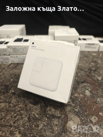 Оригинален адаптер Apple 30W USB-C Power (модел A1882) за бързо зареждане на MacBook Air и iPad Pro