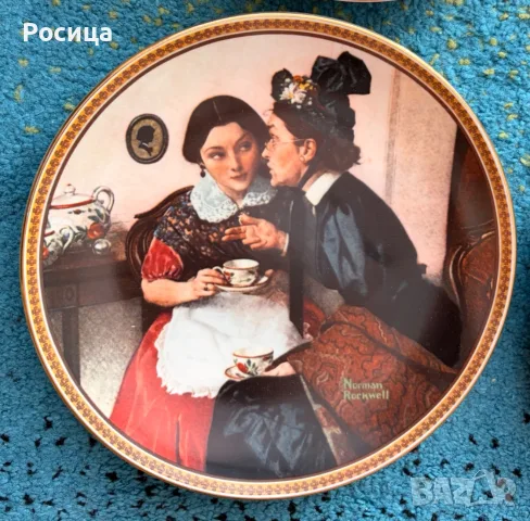 Колекционерски чинии-4 броя, снимка 4 - Колекции - 48437943