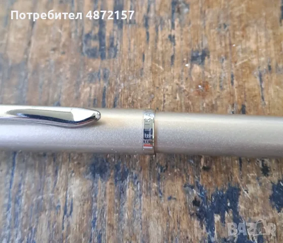 писалка Пеликан Pelikan бежова и сребрист метал в кутия, снимка 7 - Ученически пособия, канцеларски материали - 55576885