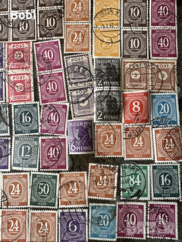 Немски лот пощенски марки 1919-1949г, снимка 3 - Филателия - 55537329