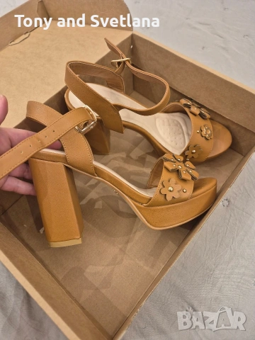 Сандали с ток Paolo Botticelli 37 номер , снимка 2 - Сандали - 54058711