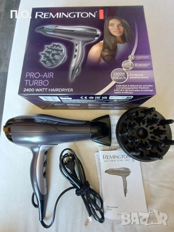 Сешоар Remington Pro-Air Turbo 2400W (D5220) – С ГАРАНЦИЯ 2.5 г. , снимка 4 - Сешоари - 54899140