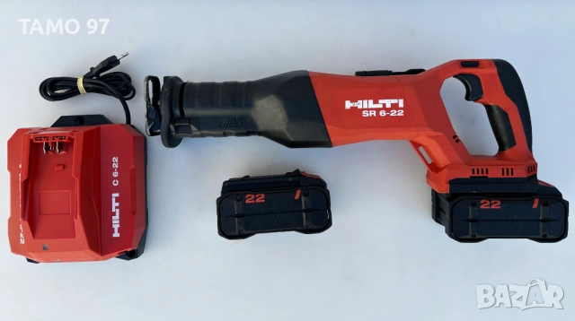 HiLTi SR 6-22 AVR Nuron - Безчетков саблен трион 2x22V 5.10Ah перфектен!