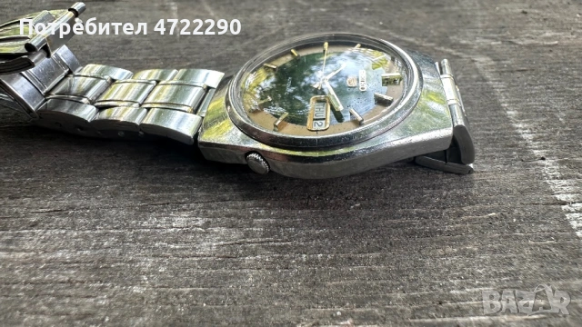 Сейко 5, Seiko 5 калибър 6319 с рядък зелен циферблат , снимка 6 - Мъжки - 54639159