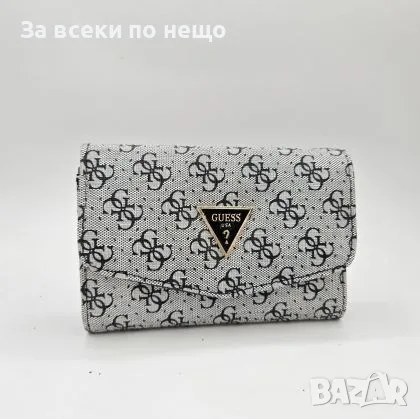 Guess Дамско Сиво Портмоне С Отделения За Карти, Банкноти И Монети Гес Код malkite-MOD 31592