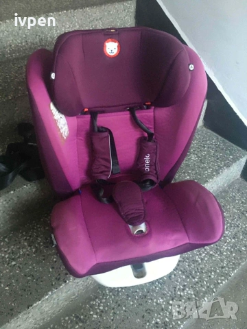 Столче за кола ISOFIX Lionelo Bastiaan, Въртящо, 9-36 кг, Лилаво