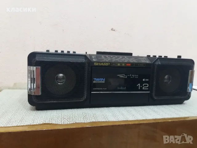 SHARP WQ-T242. Двукасетъчен. , снимка 2 - Радиокасетофони, транзистори - 55330913