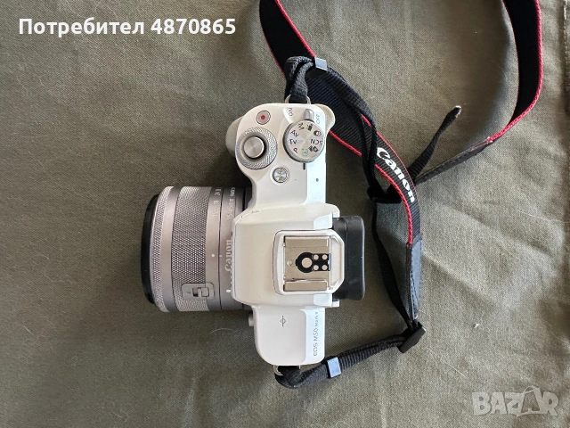 Canon EOS M50 Mark II White + EF-M 15-45mm IS STM, снимка 2 - Фотоапарати - 55092243