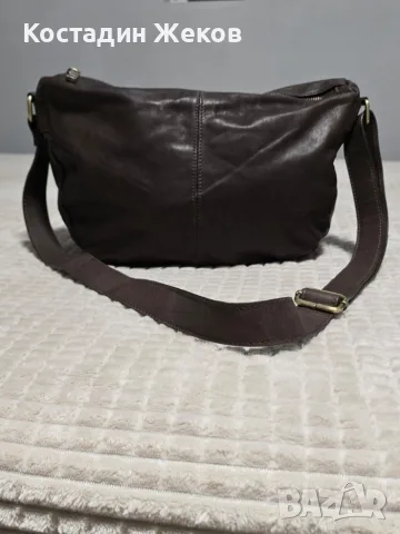Дамска оригинална италианска чанта от естествена кожа. GENUINE LEATHER / BORSE IN PELLE / MADE, снимка 6 - Чанти - 55342144