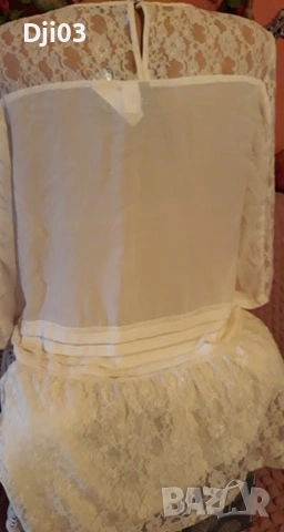 H&M Бяла къса Рокля, снимка 4 - Рокли - 54320893