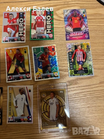 Редки футболни карти Topps – Mbappé Gold Vault, Haaland, Ronaldo, Kane, снимка 2 - Колекции - 54904631