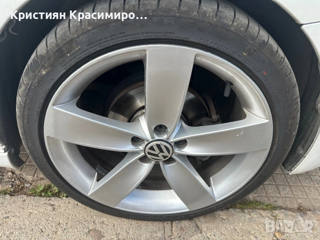 Джанти с гуми 5/100/17 57.1, снимка 4 - Гуми и джанти - 55051986