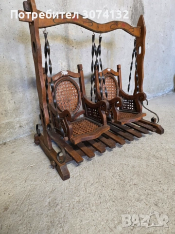 Колекционерска ретро люлка за кукли, снимка 2 - Колекции - 54359534