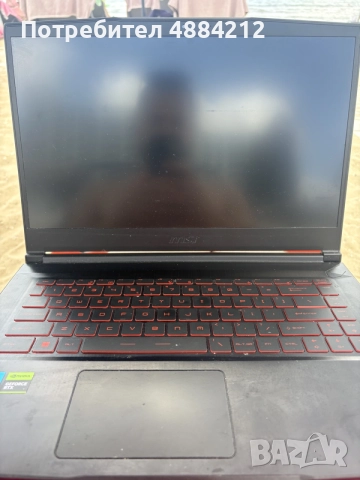 Геймърски лаптоп MSI Thin GF63 12UCX – i5, RTX 2050, 16GB, 144Hz, снимка 2 - Лаптопи за игри - 55259093