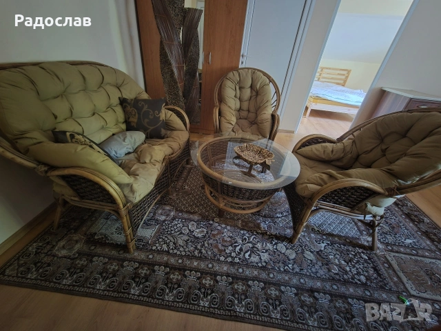 Естествен ратан, снимка 8 - Дивани и мека мебел - 54723335