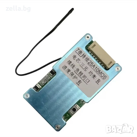BMS 7S 24V 25A – Модул за защита на Li-Ion батерии с балансиране и защита от късо съединение 10284, снимка 4 - Друга електроника - 54662360