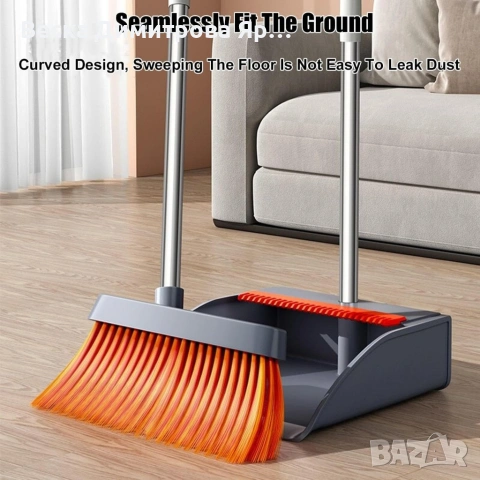 Комплект висококачествена метла с лопата, снимка 5 - Мопове, кофи, четки и метли - 54077764