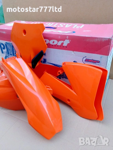 Кит пластмаси комплект за КТМ SX85 Polisport оранжев 2004-2005г., снимка 4 - Части - 54989998