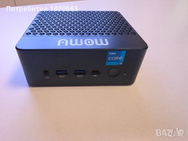Mini PC i5-12600HX, 16GB RAM, 512GB NVME, 2500Mbps LAN, Оригинален Win 11 Pro, До 3 монитора