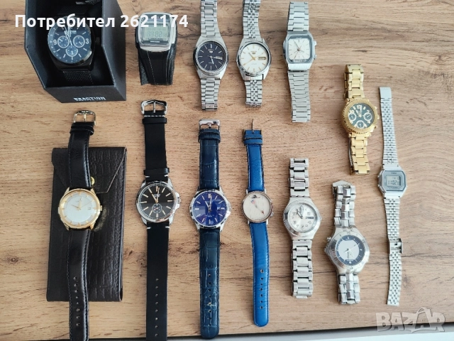 Лот от часовници Seiko 5 Kenneth Cole Casio Guess Swatch Sekonda