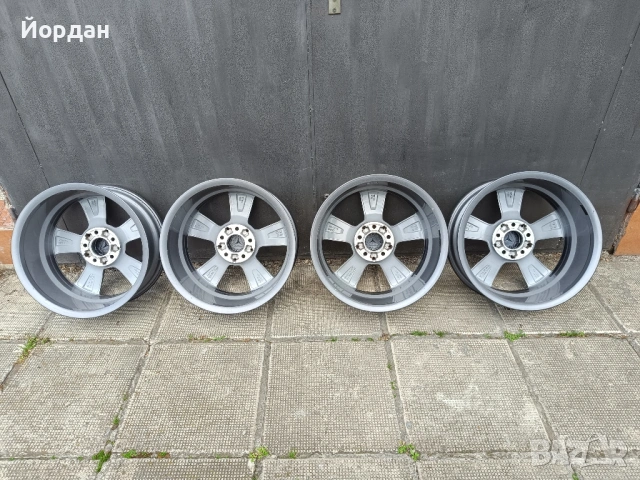 ОРИГИНАЛНИ джанти 17 ' цола 5x112 MERCEDES C KLASSE W205 / МЕРЦЕДЕС 7J ET48,5, снимка 6 - Гуми и джанти - 54783388