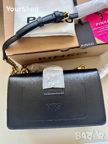 Чисто нова Чанта и колан Pinko Love Mini Icon в черен цвят, снимка 6 - Чанти - 54048571
