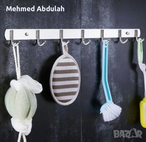 Здрави метални закачалки с 5 и 6 куки, снимка 3 - Други стоки за дома - 54217149