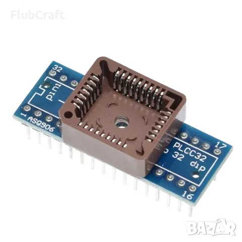 PLCC32 към DIP32 адапторна платка