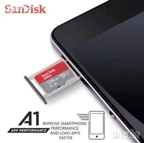 SD memory  Карта памет Sandisk Ultra 128GB, снимка 8 - Карти памет - 55244695