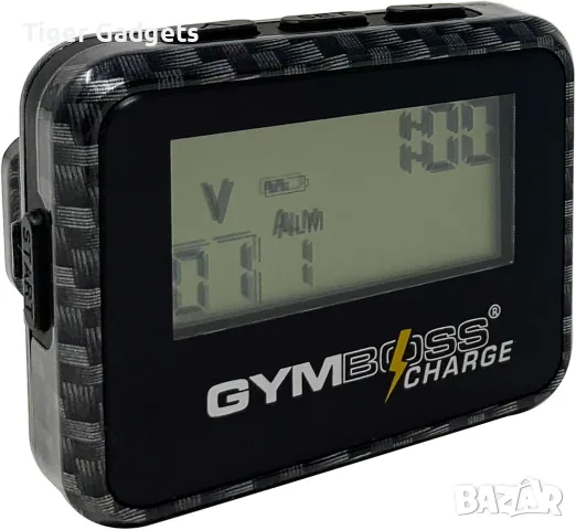 Gymboss Charge интервален таймер, водоустойчив, Black Carbon Hardcoat, снимка 2 - Спортна екипировка - 55595692