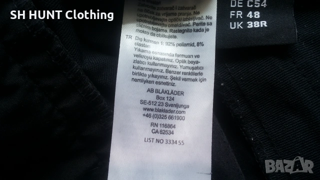 BLAKLADER 1423-1645 4-Way Work Stretch Shorts размер 52 / L еластични къси работни панталони W4-754, снимка 18 - Панталони - 55126219