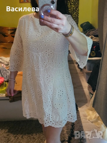 Дантелена рокля. , снимка 10 - Рокли - 54130765