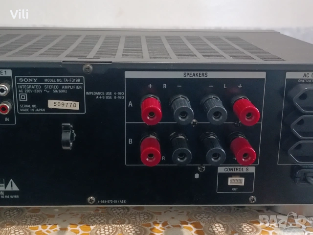 Sony TA-F319R, снимка 8 - Ресийвъри, усилватели, смесителни пултове - 54382191