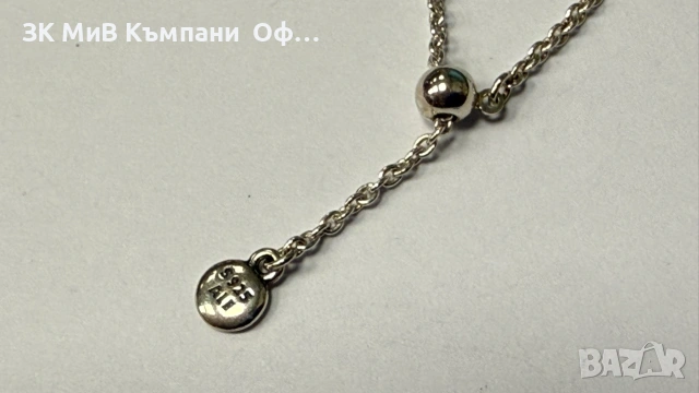 Сребърно колие Pandora, снимка 5 - Колиета, медальони, синджири - 55275138