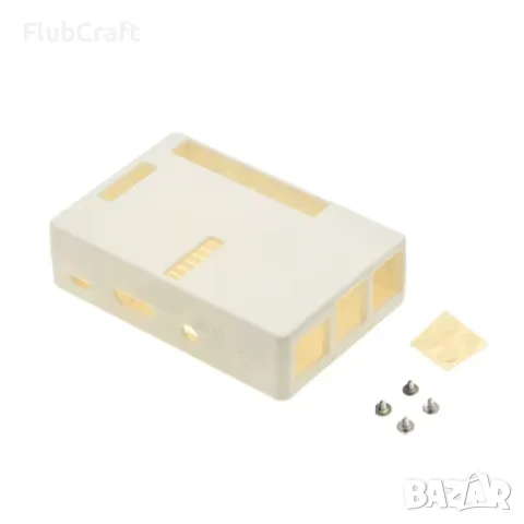 Защитен комплект: ABS кутия за Raspberry Pi 3B/2/3B+, Бял
