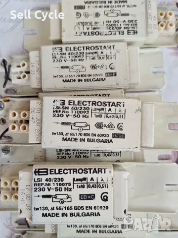✅ДРОСЕЛИ ЗА ЛУМИНИСЦЕТНИ ЛАМПИ - ELECTROSTART,OSRAM❗, снимка 10 - Други - 53204177
