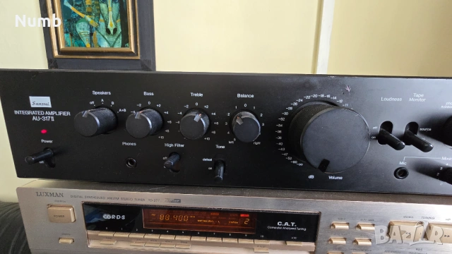 Усилвател Sansui AU-317II, Тунер Luxman TD-377, Дек Luxman K-351, Тунер Sansui TU-717, снимка 2 - Ресийвъри, усилватели, смесителни пултове - 54280186