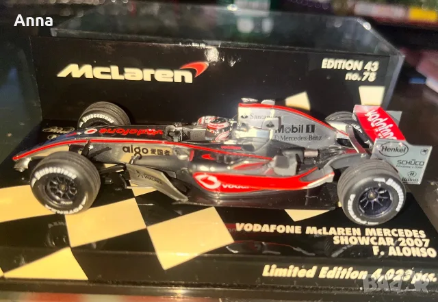 Vodafone McLaren Mercedes Showcar 2007 – F. Alonso, снимка 6 - Колекции - 55481830