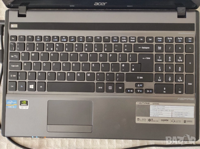 Acer Aspire 5755G, снимка 2 - Лаптопи за дома - 54313842